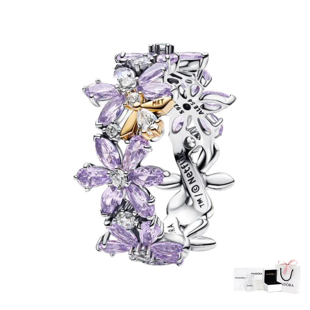 ANILLO PANDORA BRIDGERTON HERBARIO Y ABEJA PLATA .925