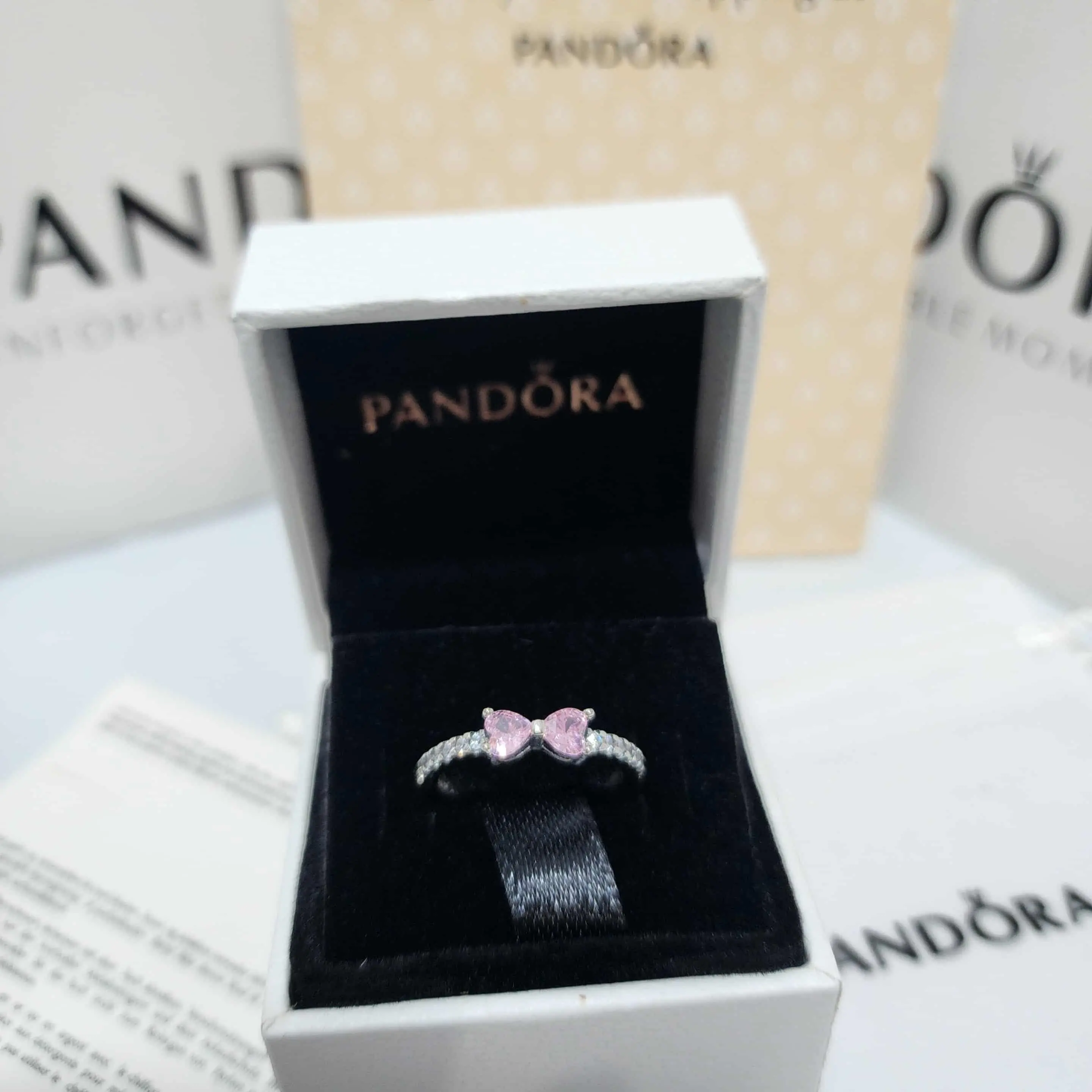 ANILLO PANDORA LAZO MOÑO ROSA PLATA .925 ACCESORIOS - Image 5