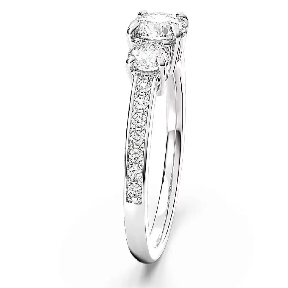 ANILLO PROMESA COMPROMISO SWAROVSKI ATTRACT CIRCONITA Y 3 CRISTALES MUJER - Image 6