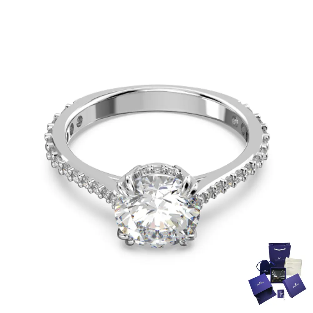 ANILLO PROMESA COMPROMISO SWAROVSKI CONSTELLA COCTEL GEMA PAVE