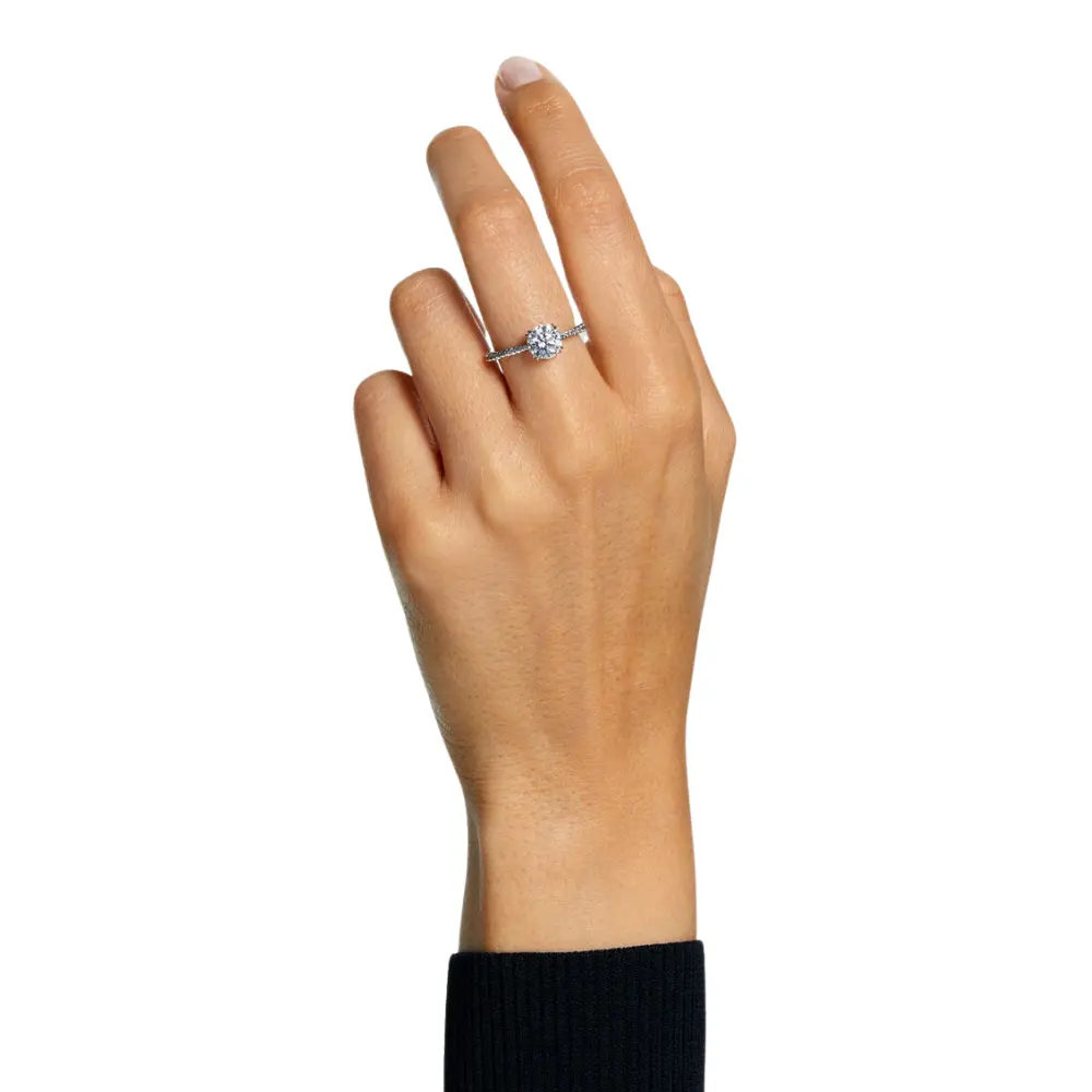 ANILLO PROMESA COMPROMISO SWAROVSKI CONSTELLA COCTEL GEMA PAVE - Image 3
