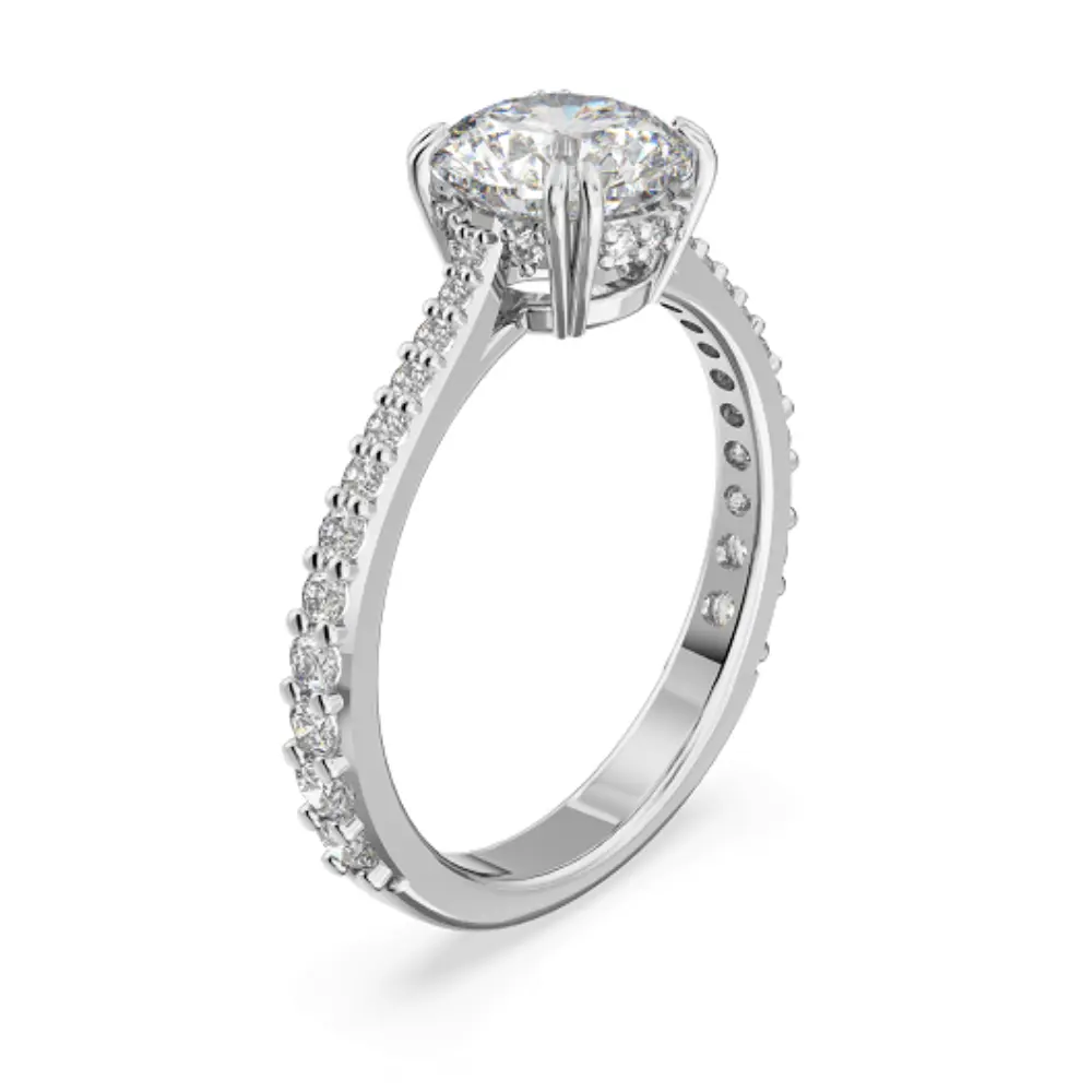 ANILLO PROMESA COMPROMISO SWAROVSKI CONSTELLA COCTEL GEMA PAVE - Image 4