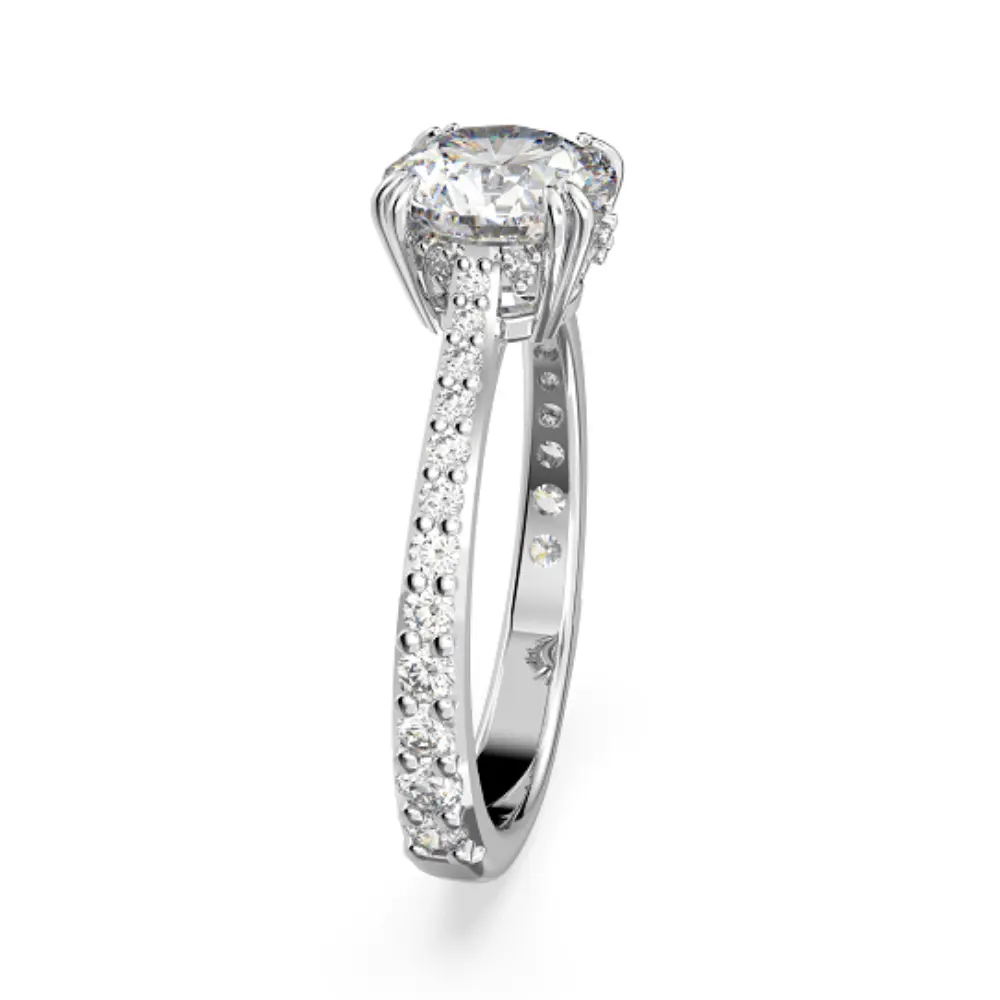 ANILLO PROMESA COMPROMISO SWAROVSKI CONSTELLA COCTEL GEMA PAVE - Image 5