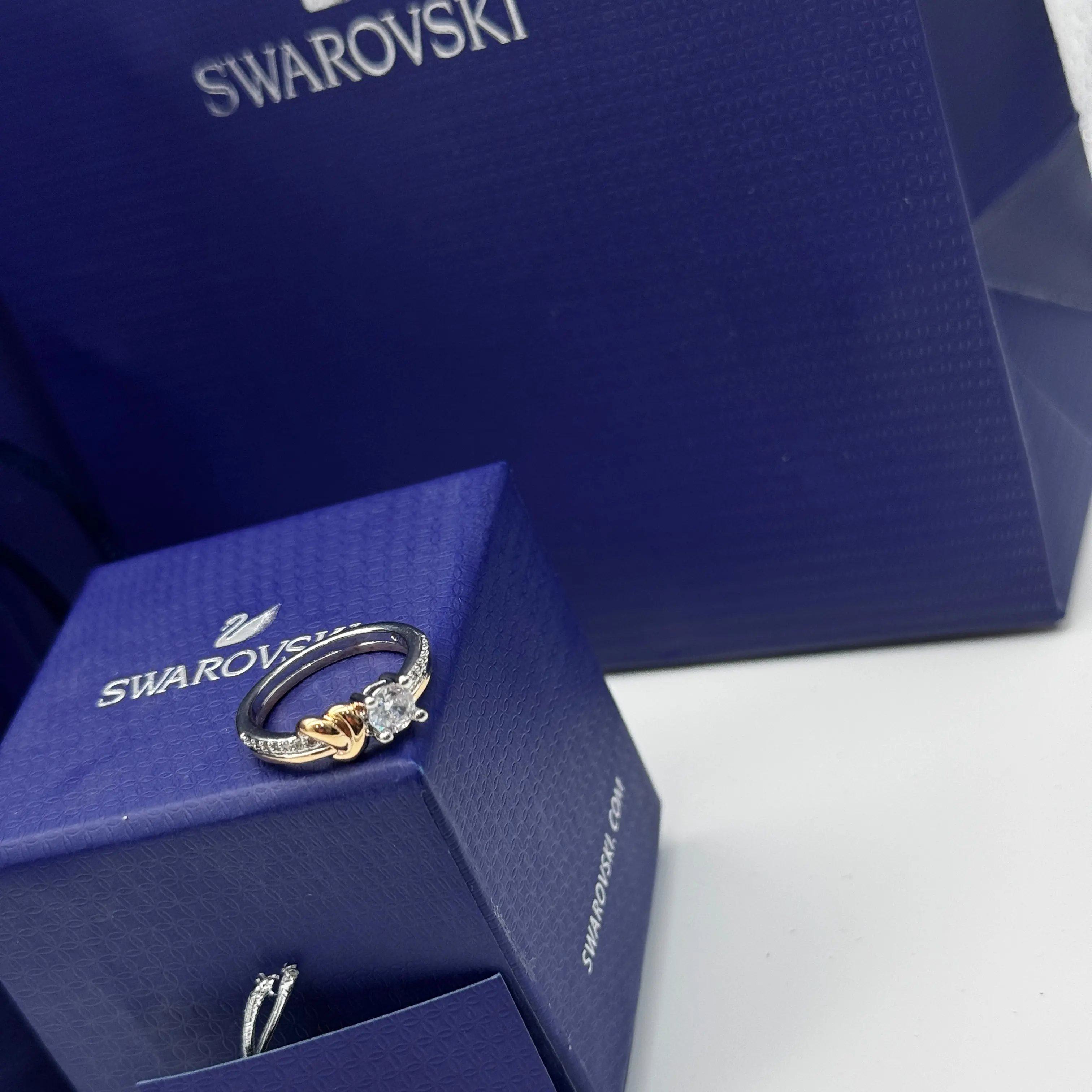 ANILLO PROMESA CORAZÓN ETERNO CRISTAL SWAROVSKI + KIT DE REGALO - Image 3