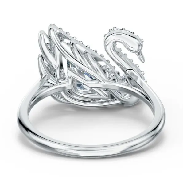 ANILLO PROMESA DANCING SWAN CISNE CRISTAL SWAROVSKI - Image 3