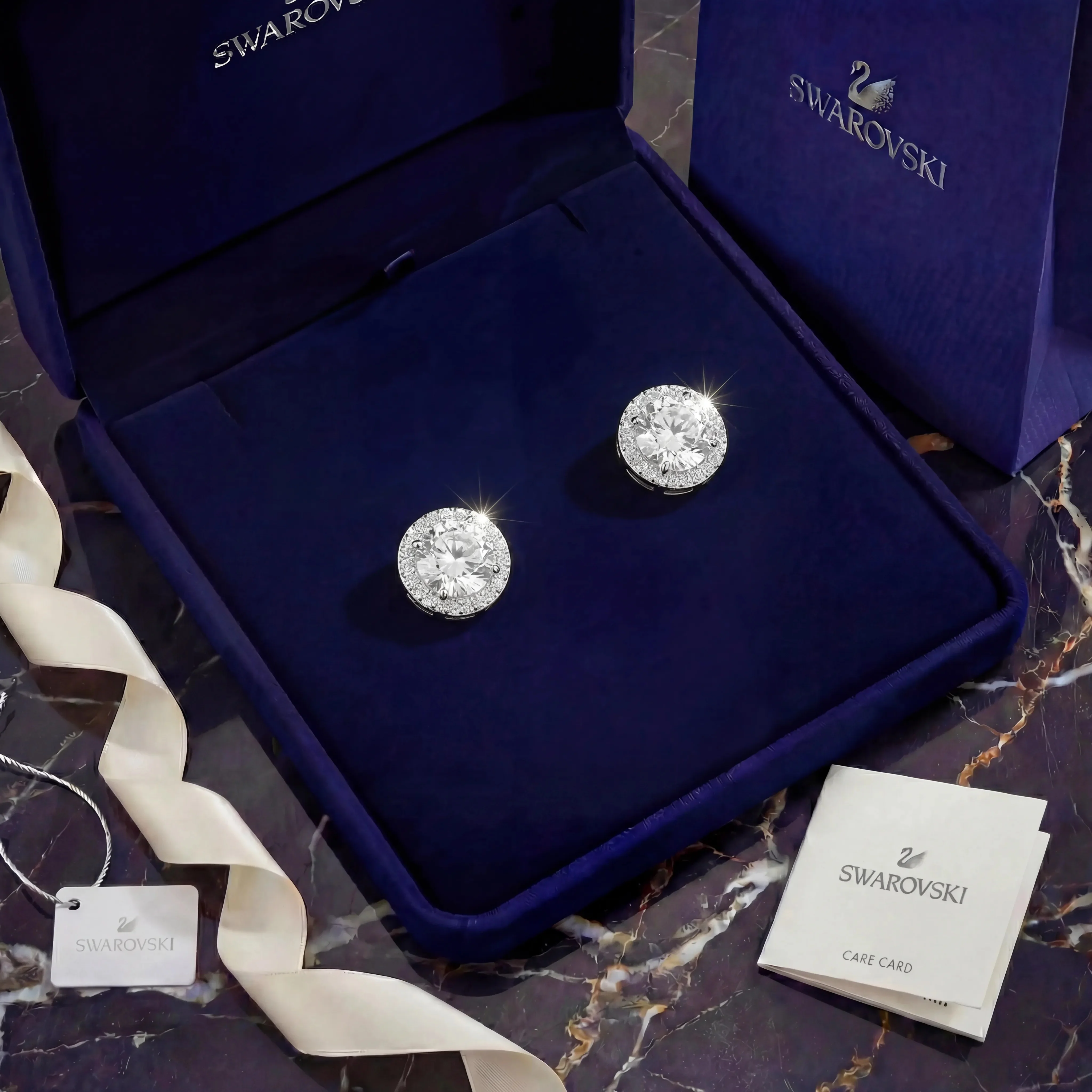 ARETES PENDIENTES ANGELIC SWAROVSKI + KIT DE REGALO - Image 2