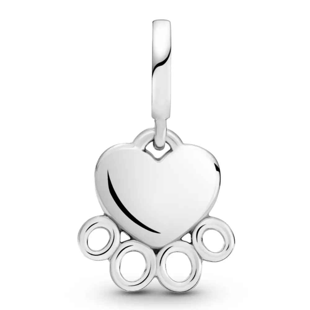 CHARM PANDORA COLGANTE CORAZONES MASCOTA HUELLA PATITA - Image 2