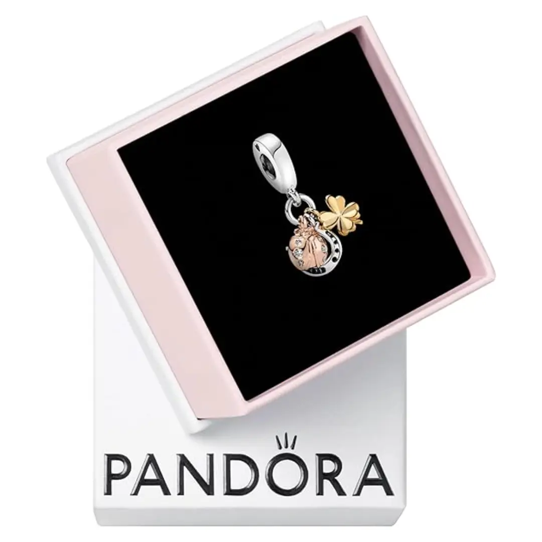 CHARM COLGANTE HERRADURA TREBOL SUERTE PANDORA - Image 2