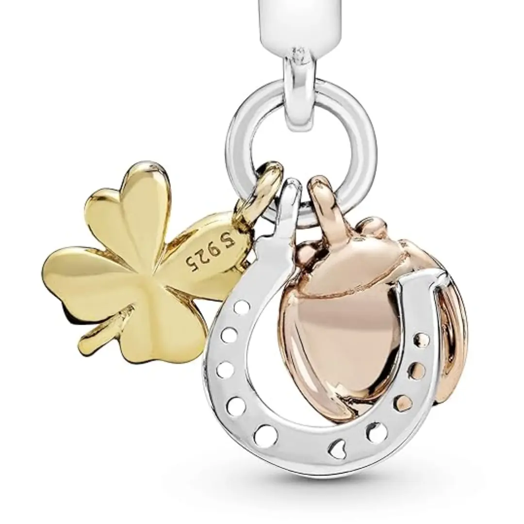 CHARM COLGANTE HERRADURA TREBOL SUERTE PANDORA - Image 3