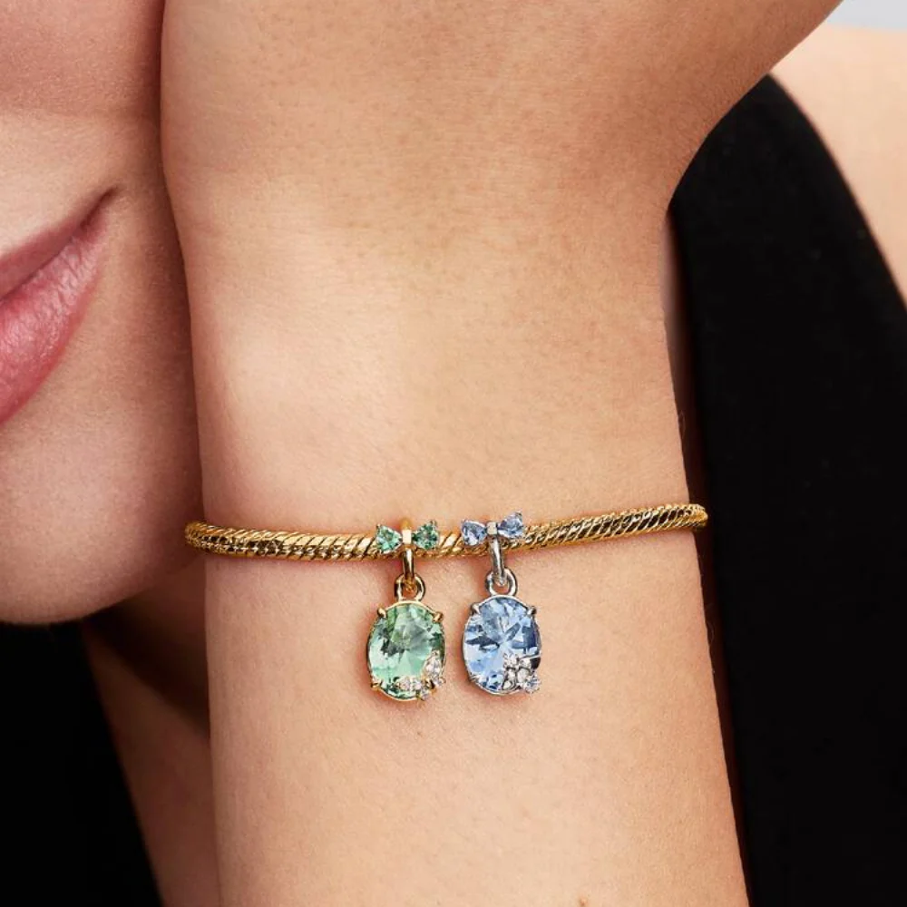 CHARM COLGANTE PANDORA BRIDGERTON ABEJA MARIPOSA PLATA ORO 14K - Image 2