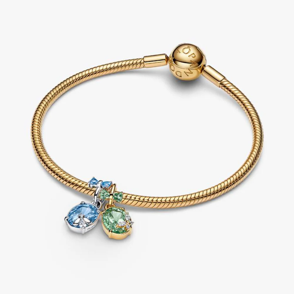 CHARM COLGANTE PANDORA BRIDGERTON ABEJA MARIPOSA PLATA ORO 14K - Image 5