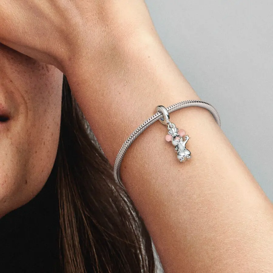 CHARM PANDORA COLGANTE REMY RATON PIXAR PLATA 925 - Image 2
