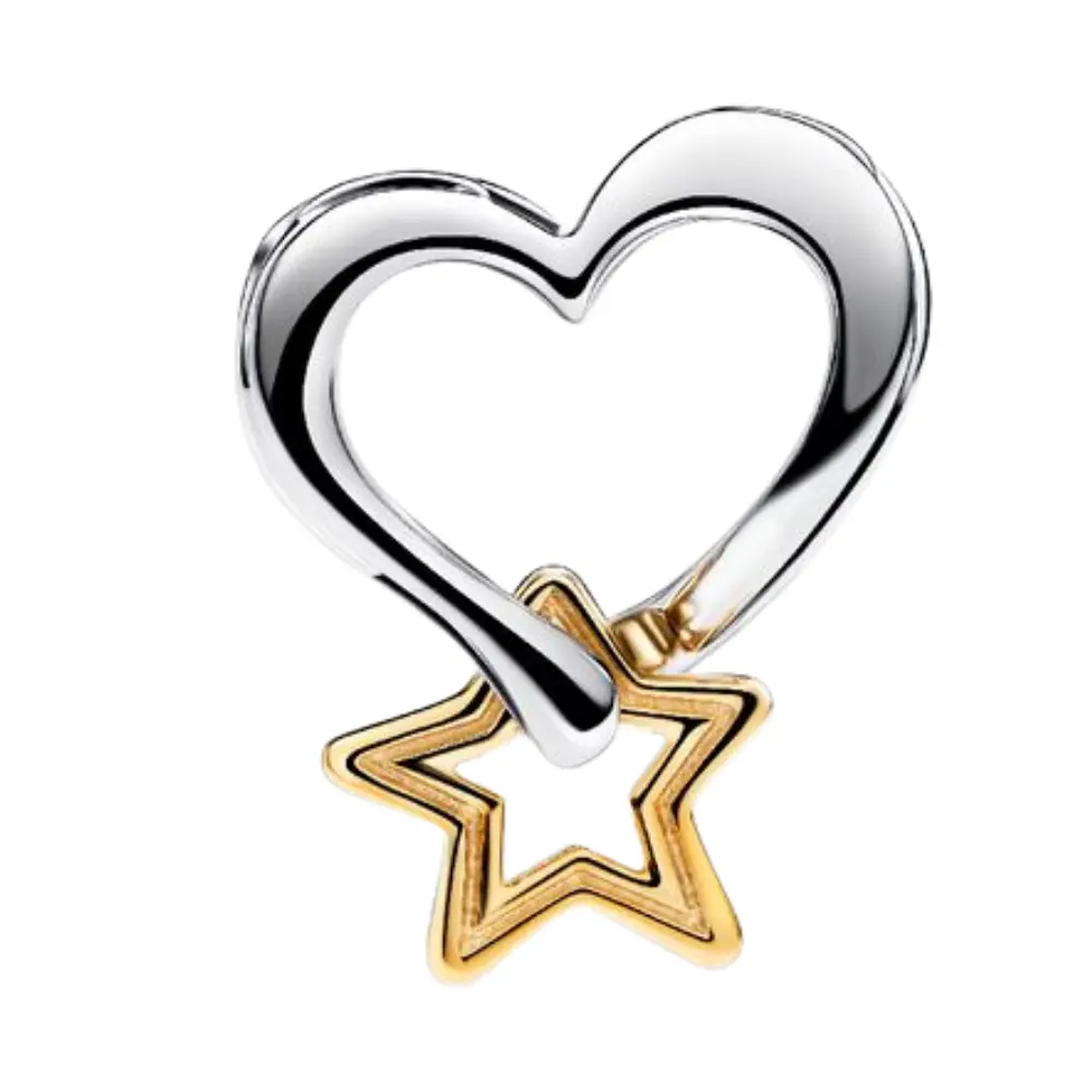 CHARM PANDORA COLGANTE LUCKY STAR CORAZON ESTRELLA DE LA SUERTE .925 - Image 3