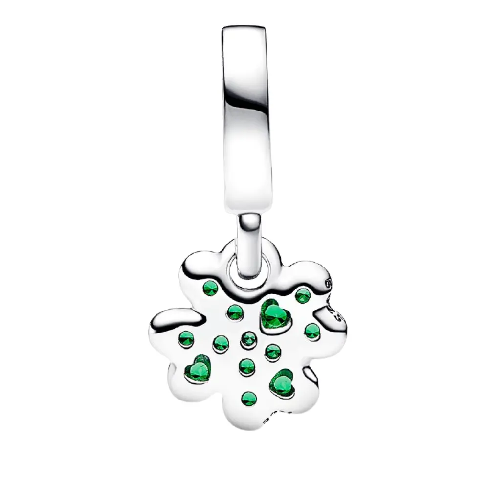 CHARM PANDORA COLGANTE TREBOL VERDE 4 HOJAS .925 - Image 5