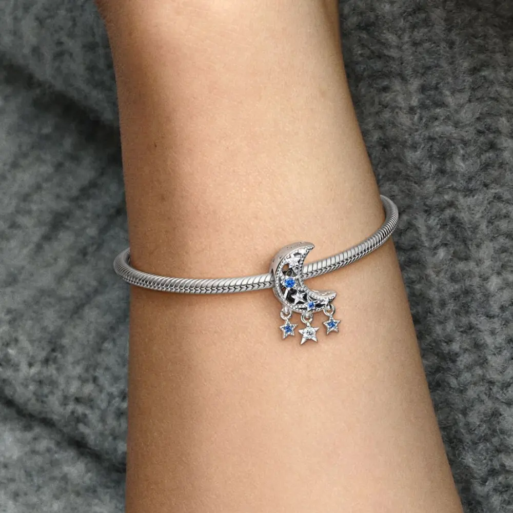 CHARM PANDORA LUNA CRECIENTE Y ESTRELLAS .925 - Image 2