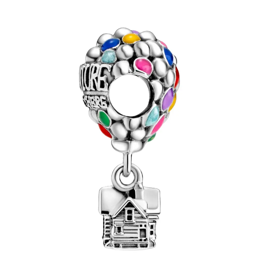 CHARM PANDORA UP GLOBO Y CASA PELICULA DISNEY .925 - Image 4