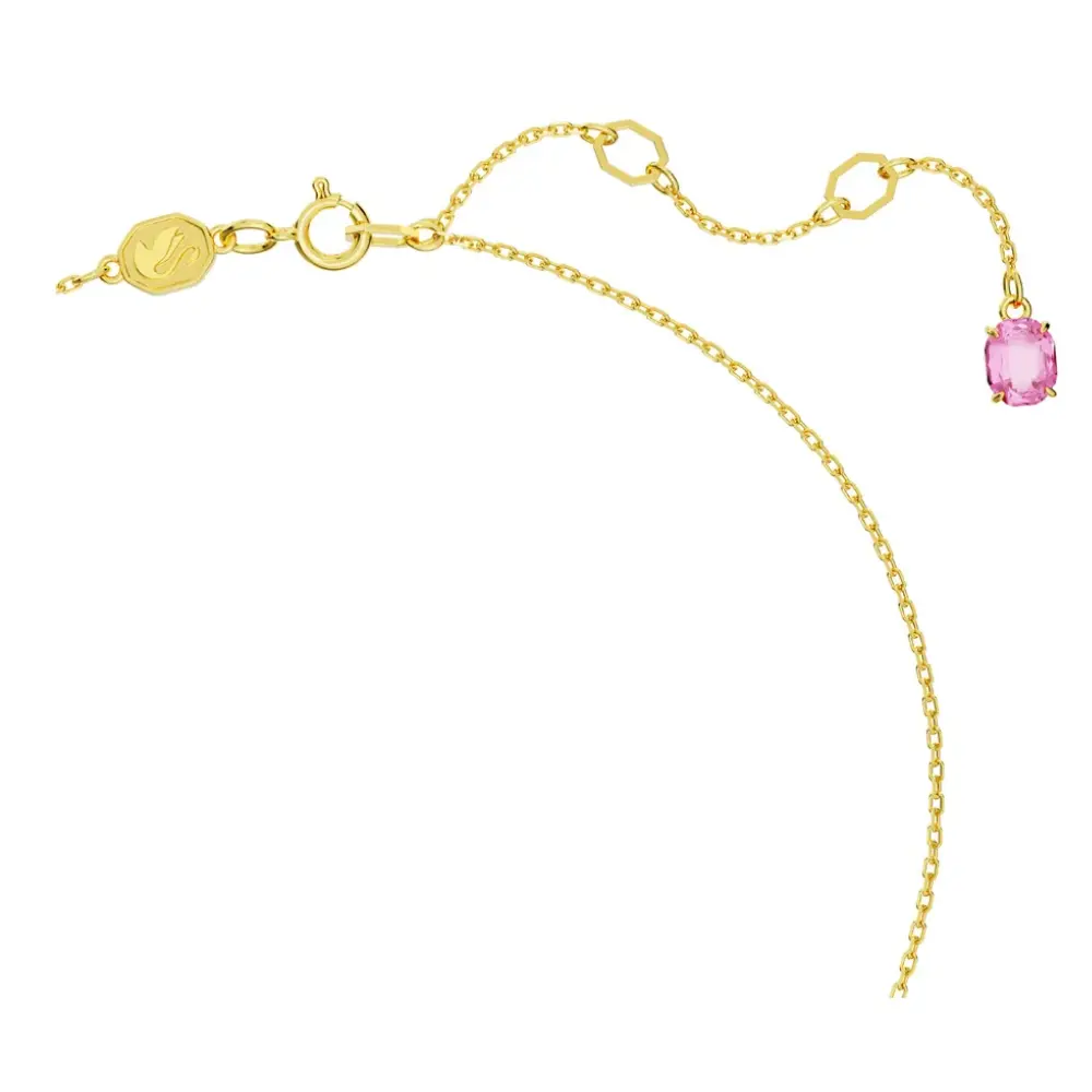 COLLAR COLGANTE SWAROVSKI FLORERE FLOR ROSA ORO CRISTALES + KIT DE REGALO - Image 7