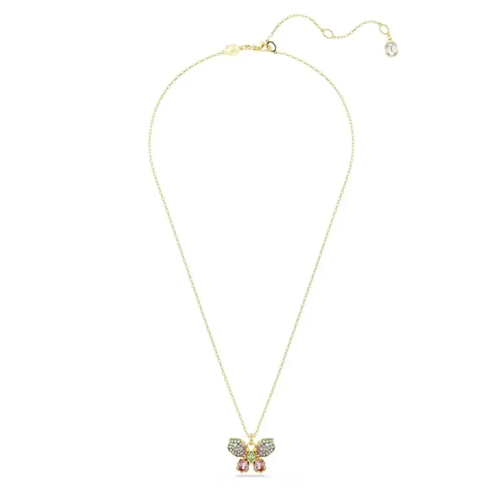 COLLAR COLGANTE SWAROVSKI IDYLLIA MARIPOSA BUTTERFLY CRISTALES MULTI COLOR + KIT DE REGALO - Image 6