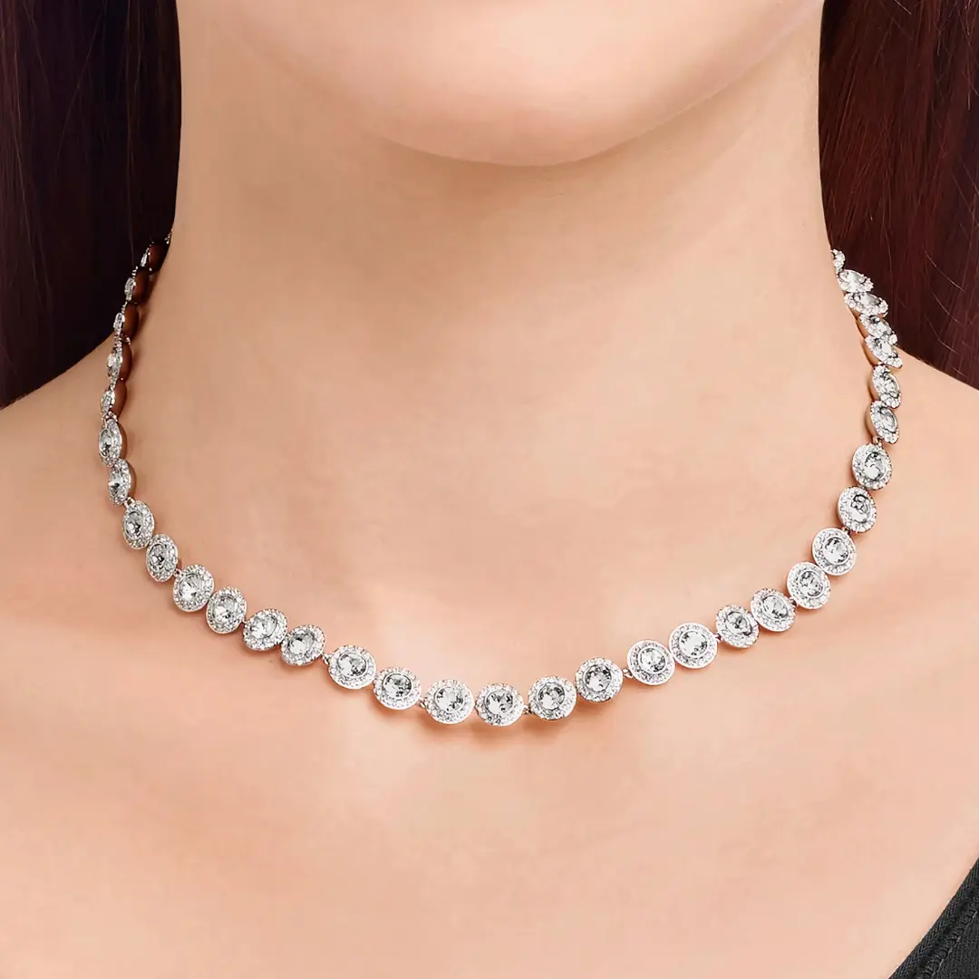 SET CONJUNTO COLLAR + PULSERA + ARETES SWAROVSKI ANGELIC HALO - Image 14