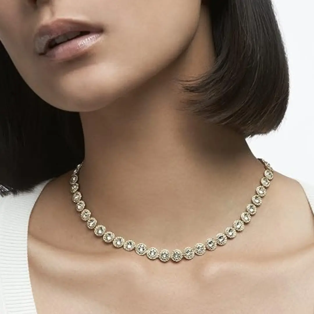 COLLAR CRISTAL SWAROVSKI ANGELIC HALO ORO 14K + KIT DE REGALO - Image 5