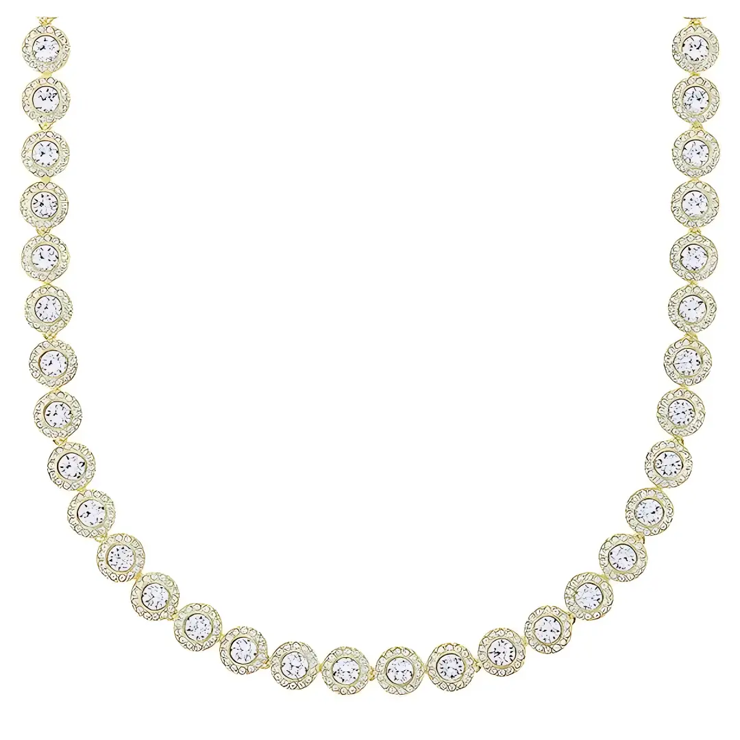 COLLAR CRISTAL SWAROVSKI ANGELIC HALO ORO 14K + KIT DE REGALO - Image 7