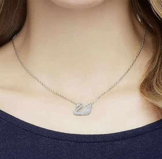 COLLAR DANCING SWAN CLASSIC CISNE BLANCO CRISTAL SWAROVSKI - Image 3