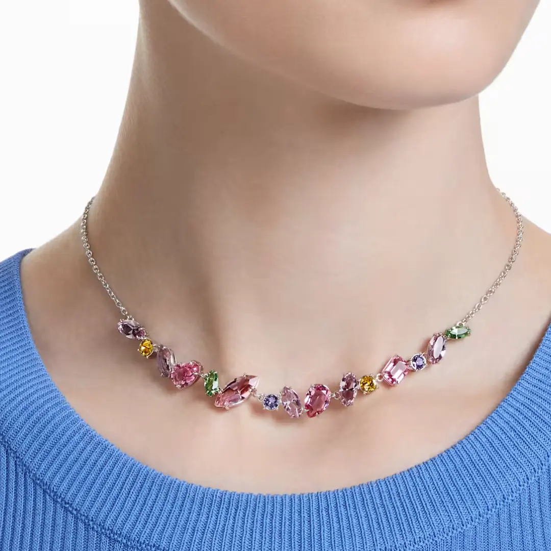 COLLAR GEMA CRISTAL MULTI COLOR SWAROVSKI + KIT DE REGALO - Image 2