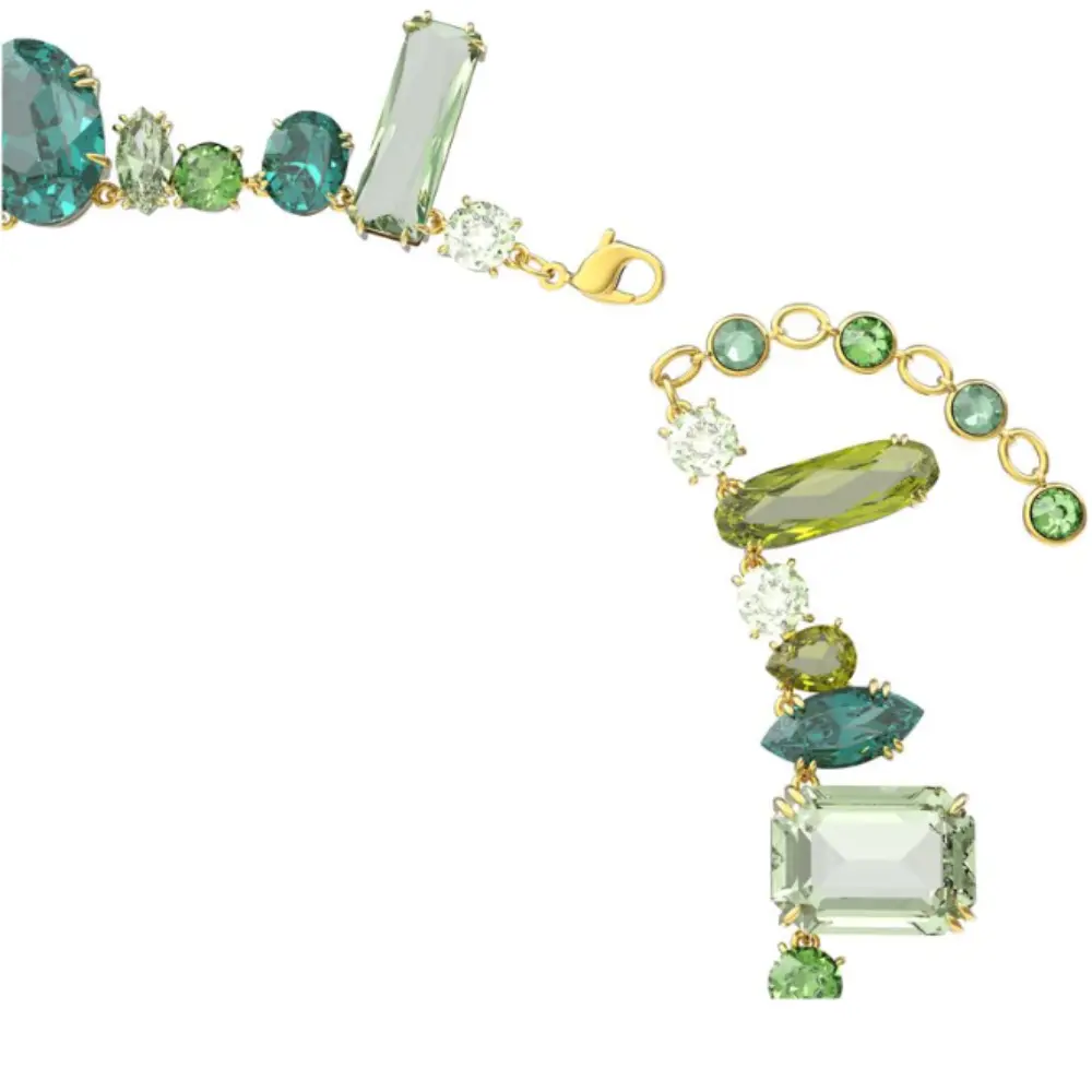 COLLAR GEMA CRISTALES COMPLETO MULTI COLOR SWAROVSKI VERDE + KIT DE REGALO - Image 3