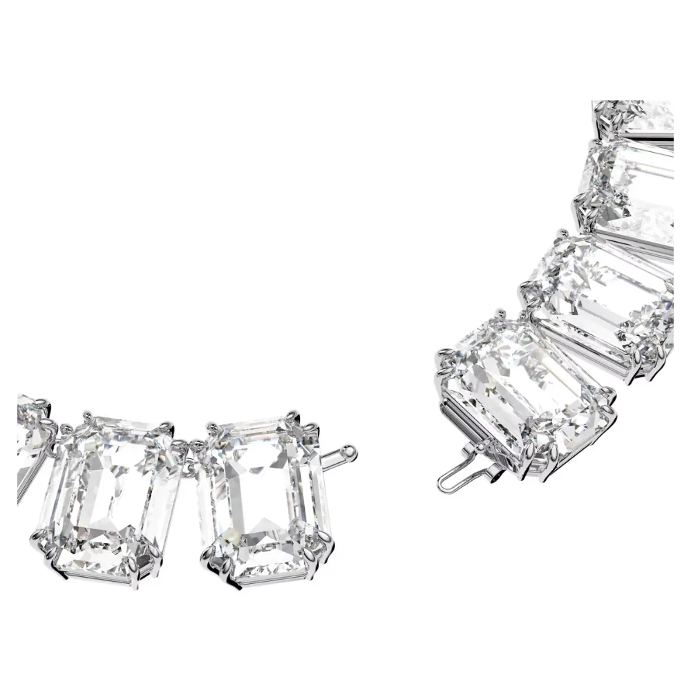 COLLAR MILLENIA CRISTALES SWAROVSKI OCTAGONAL BLANCO + KIT DE REGALO - Image 5