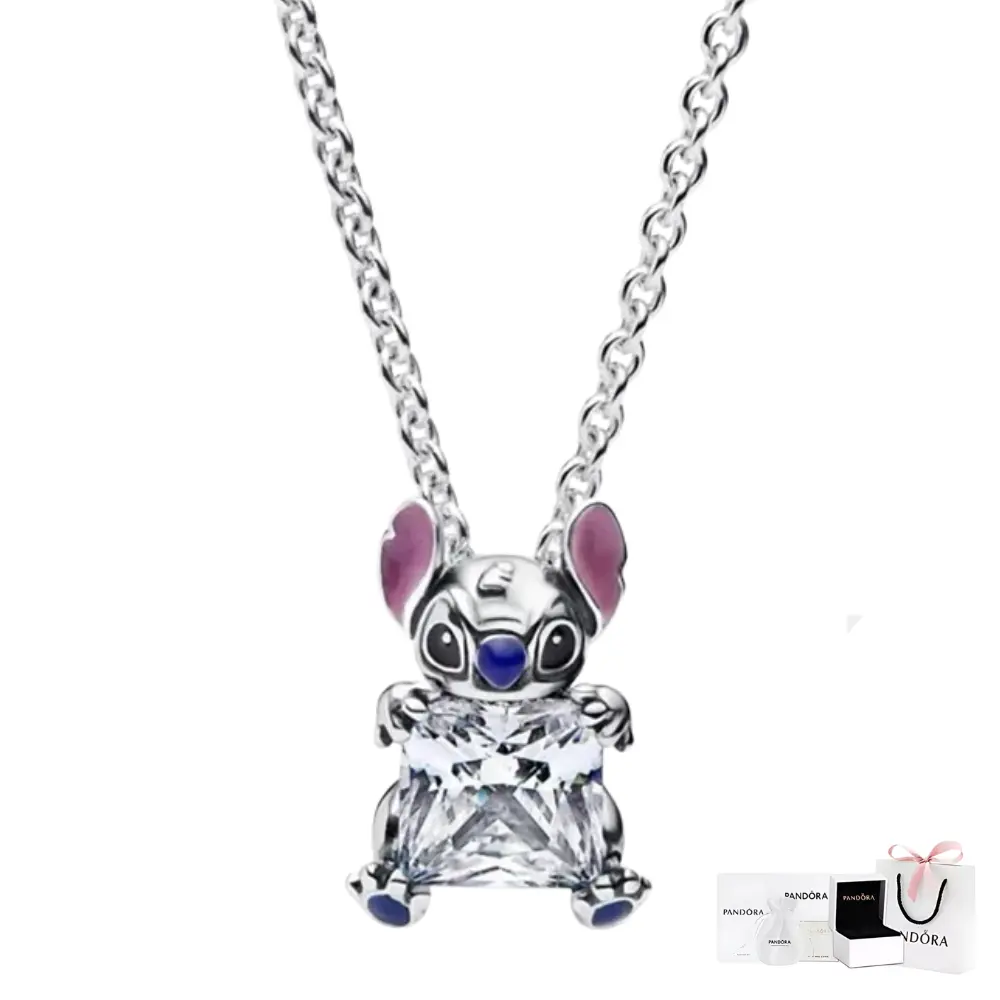 COLLAR PANDORA STITCH BRILLANTE COLLIER PLATA .925 ACCESORIOS