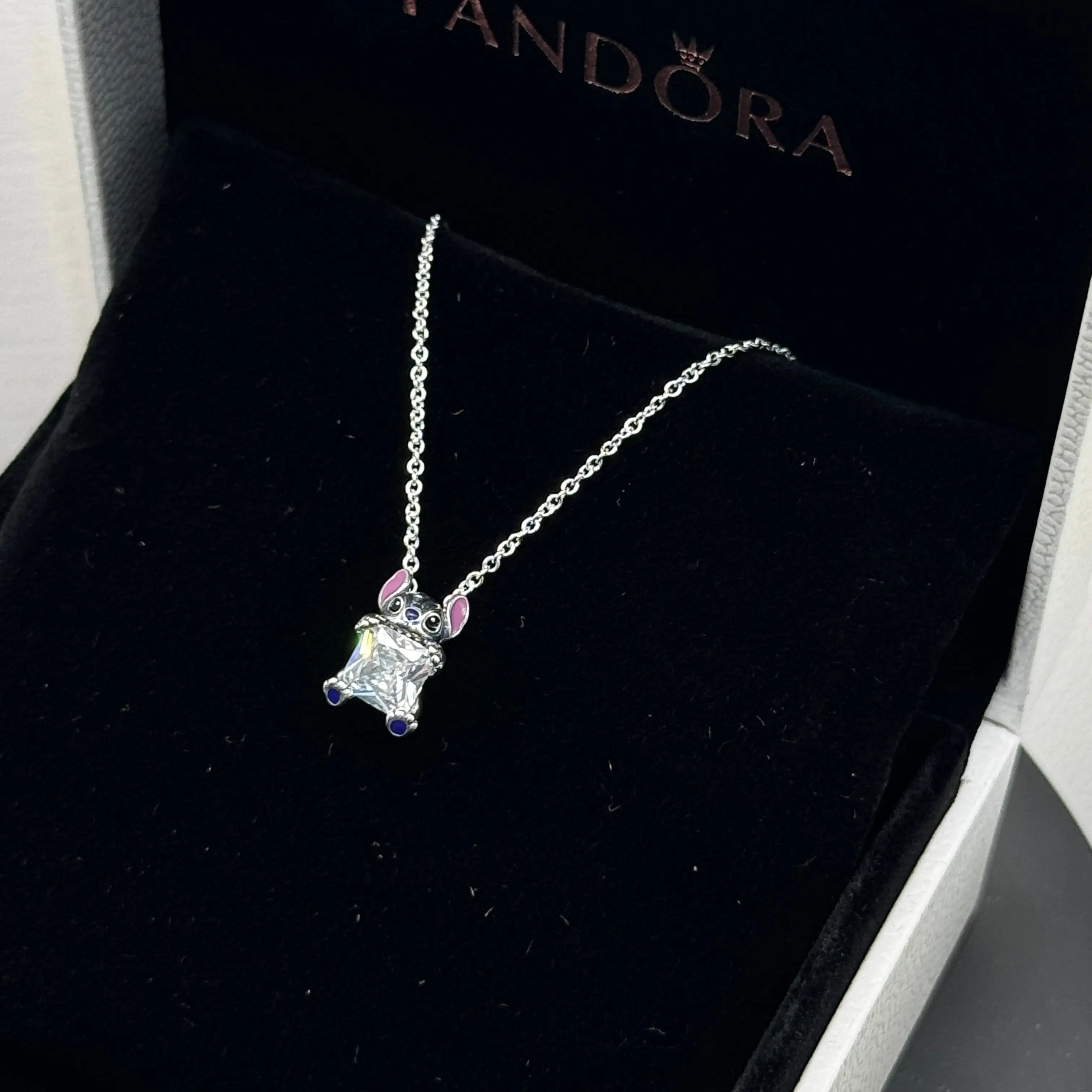 COLLAR PANDORA STITCH BRILLANTE COLLIER PLATA .925 ACCESORIOS - Image 2
