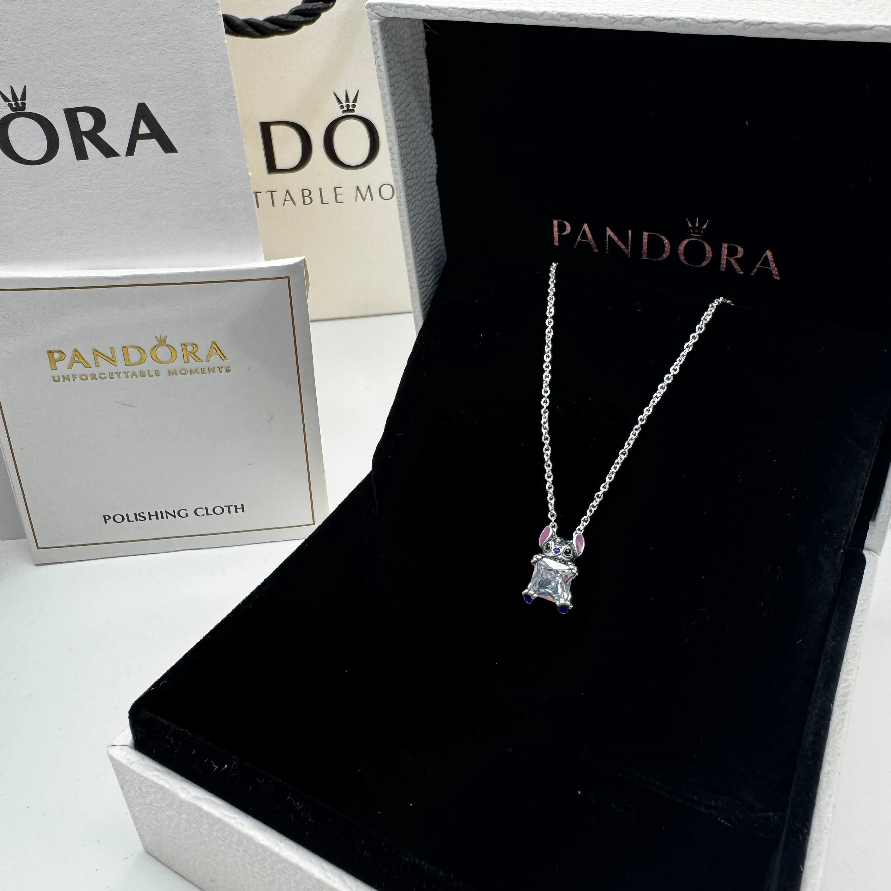 COLLAR PANDORA STITCH BRILLANTE COLLIER PLATA .925 ACCESORIOS - Image 3