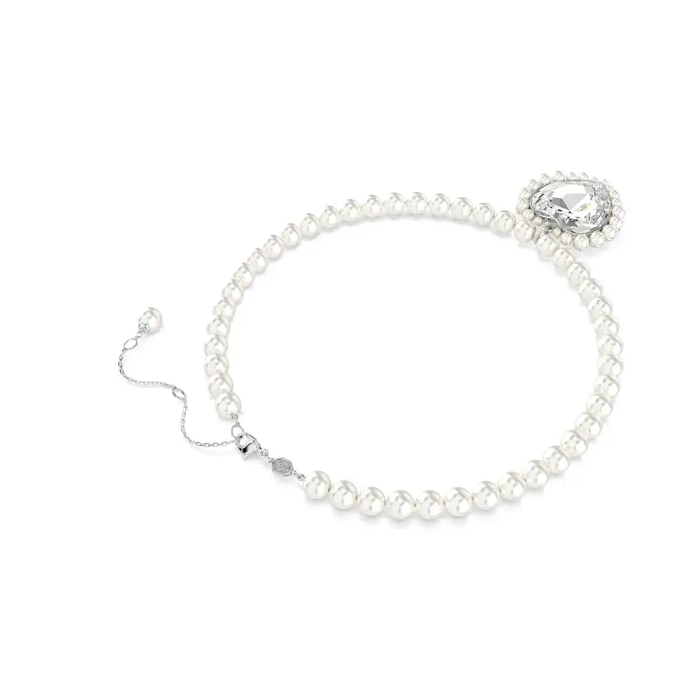 COLLAR SWAROVSKI ARIANA GRANDE CRISTALES CRYSTAL PEARL PERLAS TALLA DE CORAZON GRANDE - Image 11