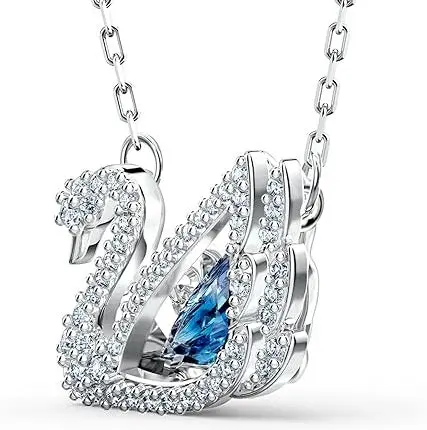 COLLAR SWAROVSKI DANCING SWAN AZUL CISNE RODIO + KIT DE REGALO - Image 9