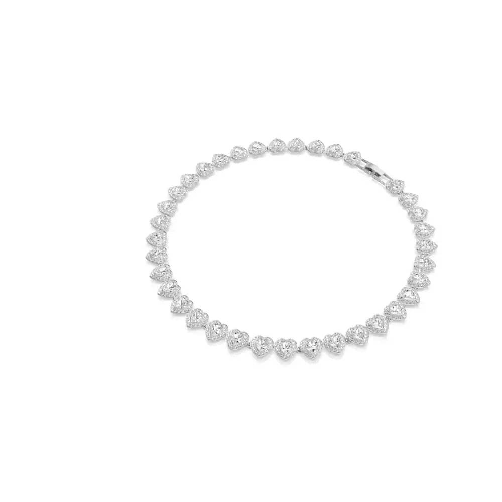 COLLAR SWAROVSKI TENIS CORAZONES BLANCOS ARIANA GRANDE + KIT DE REGALO - Image 7