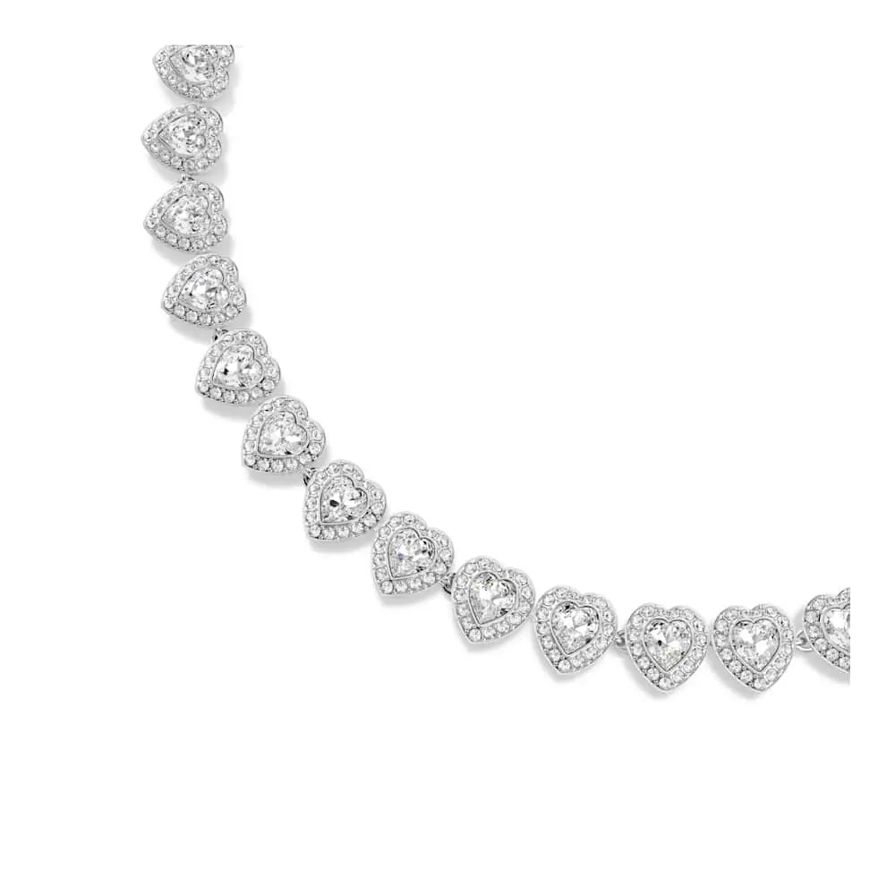 COLLAR SWAROVSKI TENIS CORAZONES BLANCOS ARIANA GRANDE + KIT DE REGALO - Image 9