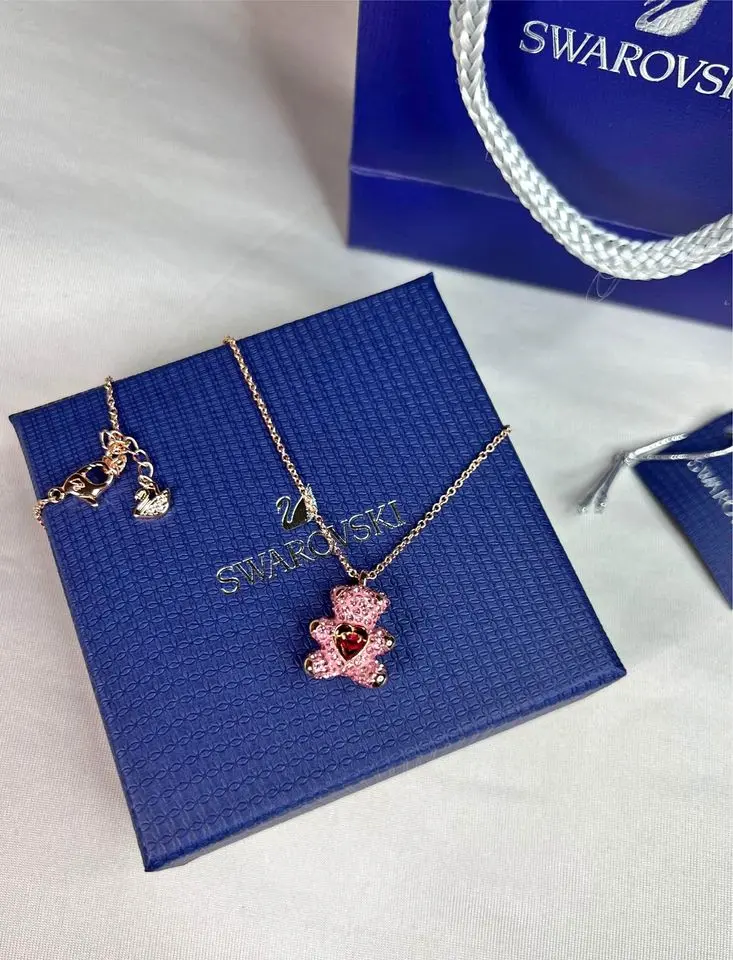 COLLAR TEDDY BEAR OSO SWAROVSKI ROSE GOLD - Image 2