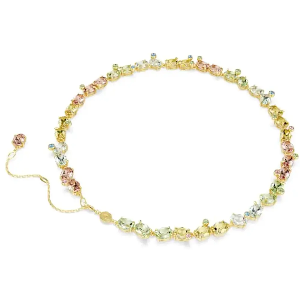 COLLAR TENIS GEMA CRISTALES COMPLETO MULTI COLOR VERDE SWAROVSKI + KIT DE REGALO - Image 6