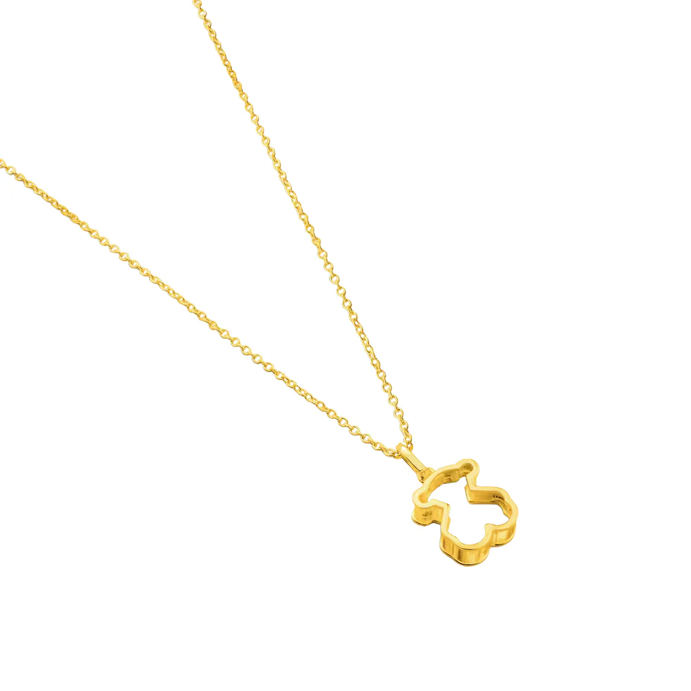 COLLAR TOUS DIJE ORO OSO TEDDY BEAR GALAXY PLATA .925 Y ORO 18K - Image 5