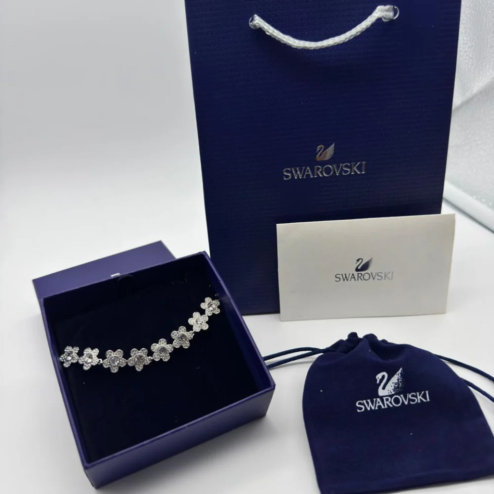 PULSERA BRAZALETE SWAROVSKI ARIANA GRANDE FLORES BLANCAS - Image 2