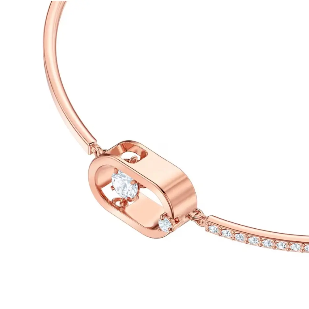 PULSERA BRAZALETE SWAROVSKI SPARKLING DANCE OVALO ORO ROSA + KIT DE REGALO - Image 4