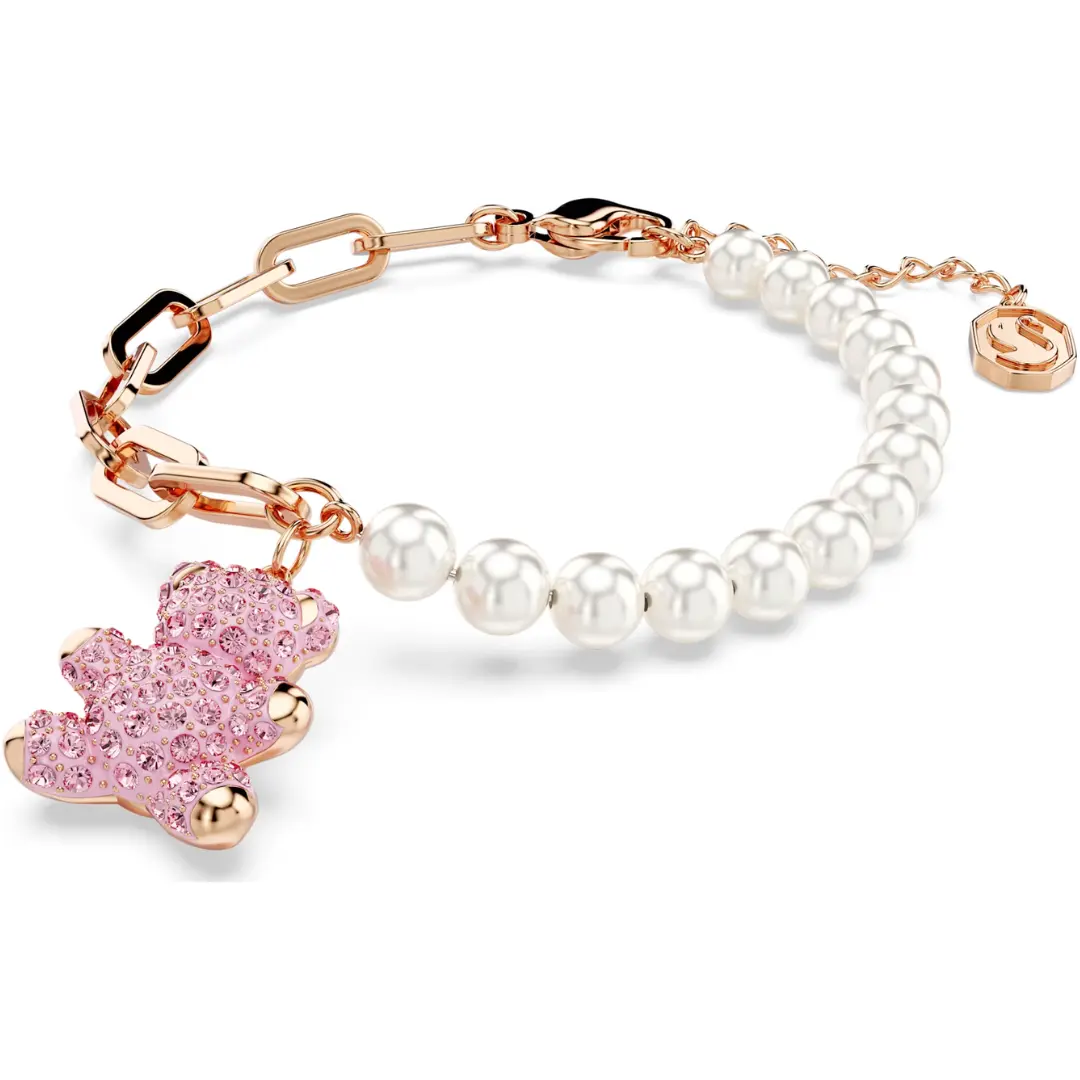 PULSERA BRAZALETE TEDDY BEAR OSO SWAROVSKI PERLAS + KIT DE REGALO - Image 4