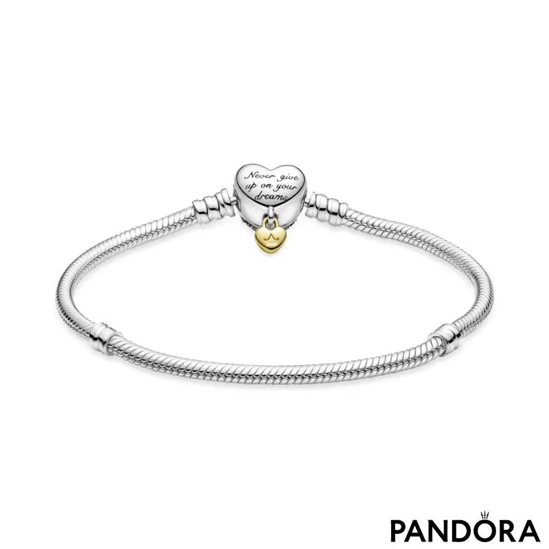 BRAZALETE PULSERA PANDORA MOMENTS CORAZON DISNEY PLATA .925 + KIT DE REGALO - Image 5