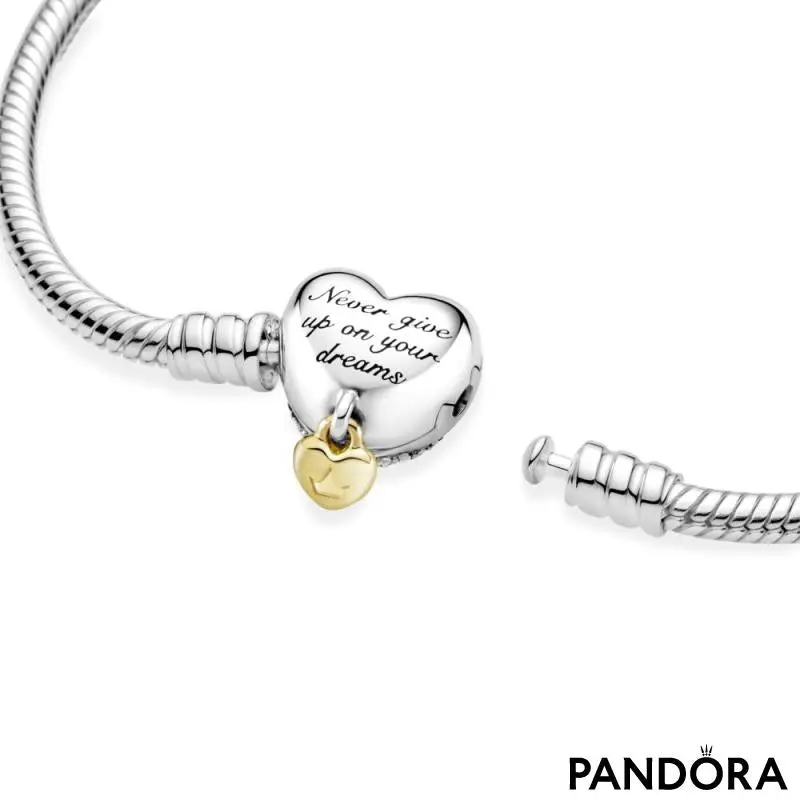 BRAZALETE PULSERA PANDORA MOMENTS CORAZON DISNEY PLATA .925 + KIT DE REGALO - Image 6