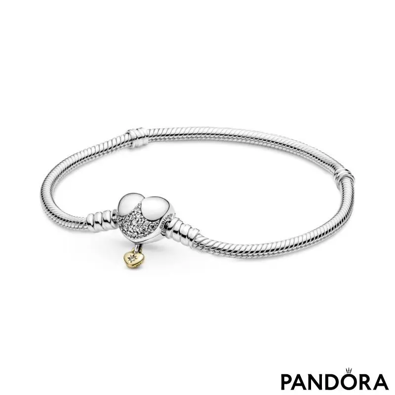 BRAZALETE PULSERA PANDORA MOMENTS CORAZON DISNEY PLATA .925 + KIT DE REGALO - Image 7