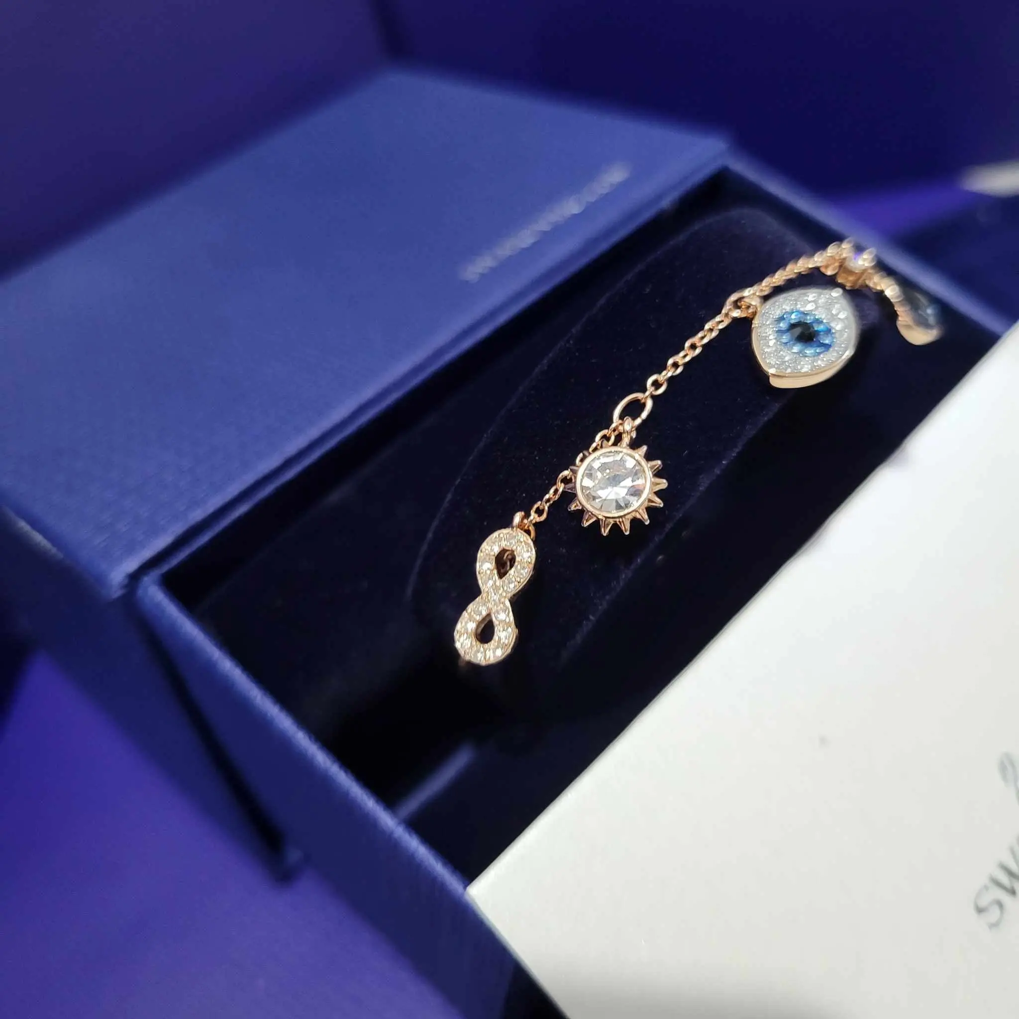 PULSERA BRAZALETE INFINITY OJO SWAROVSKI + KIT DE REGALO - Image 3