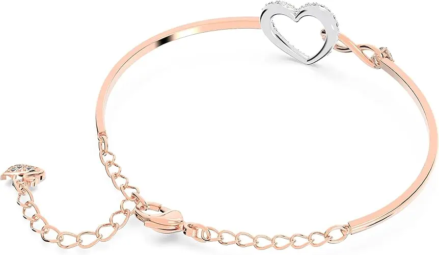 SET CONJUNTO COLLAR Y PULSERA CORAZON INFINITO SWAROVSKI ORO ROSA - Image 10