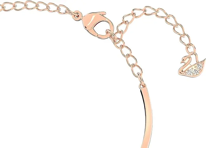 SET CONJUNTO COLLAR Y PULSERA CORAZON INFINITO SWAROVSKI ORO ROSA - Image 9